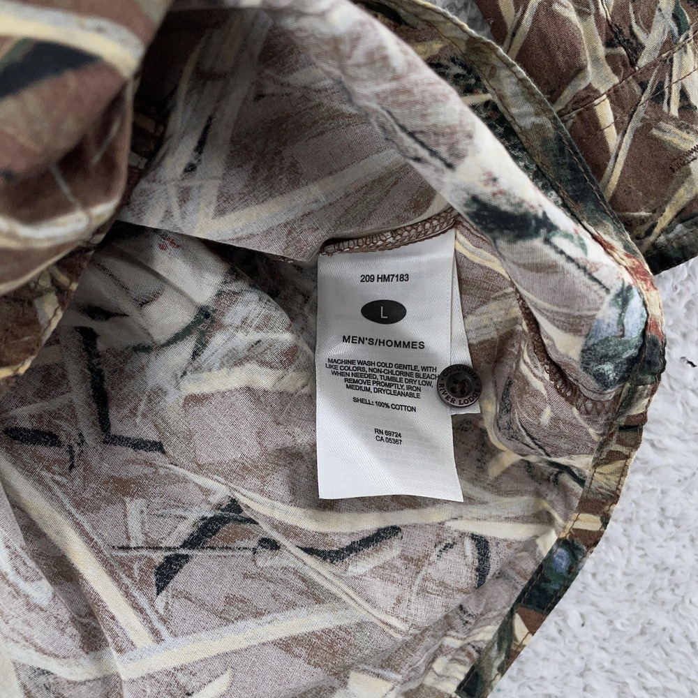 Columbia PHG Shirt‎ Mens Large Performance Hunting Gear Duck Camo Long Sleeve - Picture 8 of 9